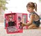 Badger Basket Home & Go Dollhouse Playset Travel & Storage Case with Bed/Bedding for 12-inch Fashion Dolls - Pink/Multi